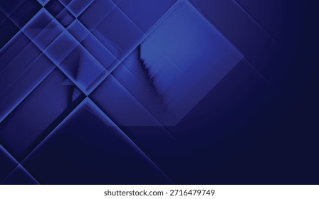 Padrão de formas geométricas azul abstrato com tons de gradiente escuro e claro para fundos modernos e projetos criativos criando uma aparência sofisticada