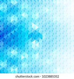 Abstract blue geometric shapes, vector background.