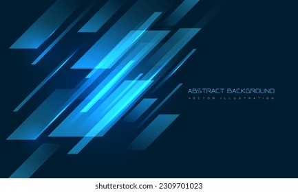 Resumen de la dinámica de velocidad geométrica azul con diseño de espacio en blanco tecnología moderna ilustración vectorial de fondo creativo futurista.