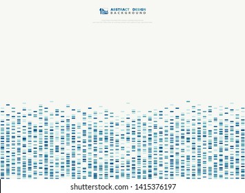 Abstract blue geometric square pattern sound waves. You can use for cover pattern design, artwork, template, presentation. illustration vector eps10