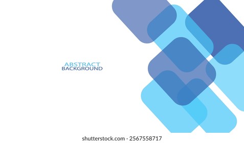 Abstract blue geometric square shape background. Modern futuristic squares geometric overlap layer pattern. Minimal geometric. graphic design