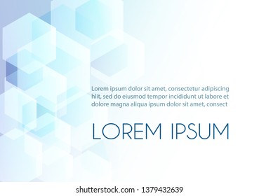 Abstract blue geometric  technology background, isometric form, hexagon form. Mobile Website Page Screen. Futuristic layout for cover, business banner, poster, presentation and flyer.