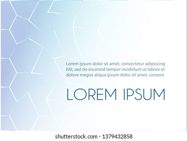 Abstract blue geometric  technology background, isometric form, hexagon form. Mobile Website Page Screen. Futuristic layout for cover, business banner, poster, presentation and flyer.