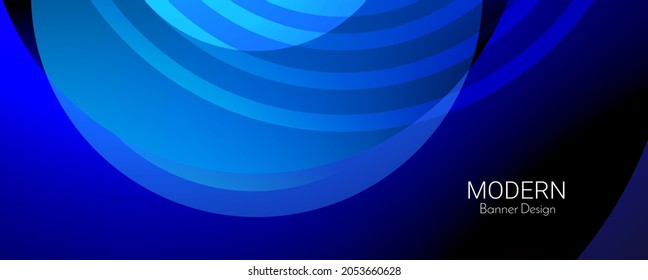 Abstract blue geometric transparent gradient lines illustration pattern background vector