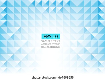 Abstract blue geometric triangle background