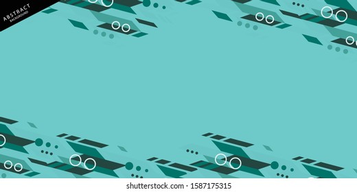 Abstract blue geometric vector background