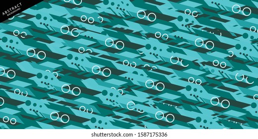 Abstract blue geometric vector background