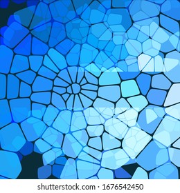 
Abstract blue geometric vector background. Design for poster, brochure template.