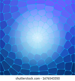 
Abstract blue geometric vector background. Poster design