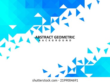 Resumen de diseño de fondo vectorial geométrico azul. Fondo geométrico azul