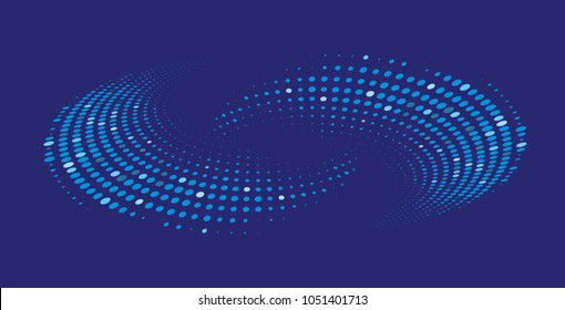 Abstract Blue Geometrical Background . Connection structure. Science background.