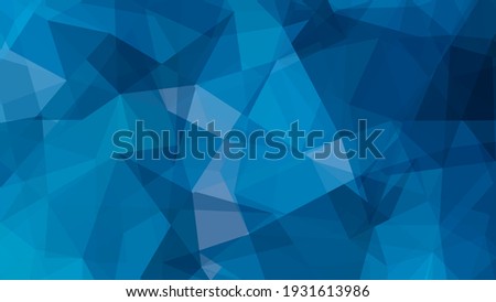Abstract blue geometrical background. Design template for brochures, flyers, magazine