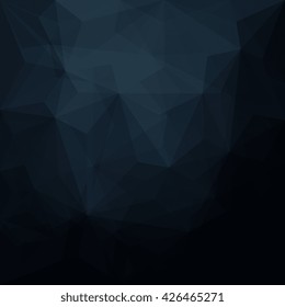 Abstract blue geometrical background, Triangle style - Vector