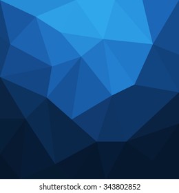 Abstract blue geometrical background - Vector