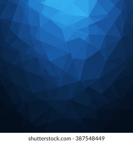 Abstract blue geometrical background - Vector