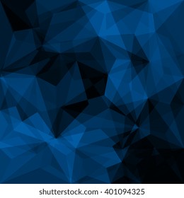 Abstract blue geometrical background - Vector