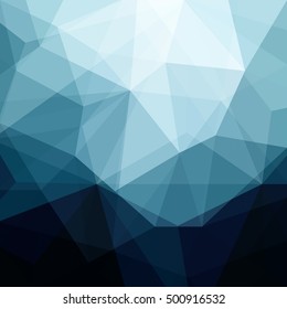 Abstract blue geometrical background - Vector