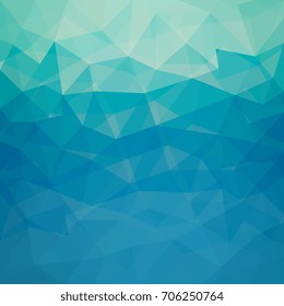 Abstract blue geometrical background - Vector