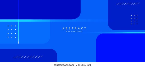 abstracto azul geometría fondo Anuncio Vector diseño