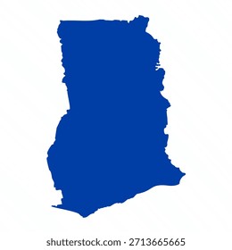 Mapa simple de Ghana azul Abstractas