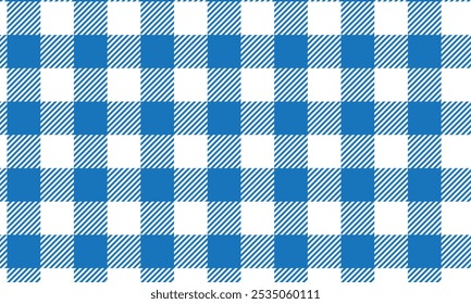 abstract blue gingham pattern art can be used background.