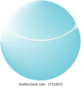 Abstract blue globe logo