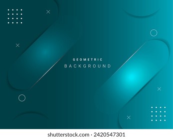 Abstract blue glossy lines dynamic design background vector