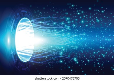 Abstract blue glow background. Sparkling. Modern concept. Futuristic pattern.