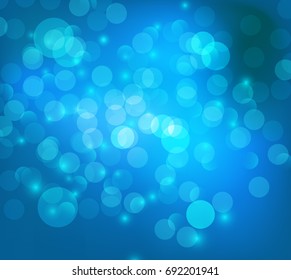 Abstract blue glowing background