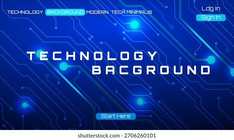 Abstract blue glowing circuit board texture. High-tech digital technology background.
