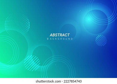 Abstract blue glowing circular design bright background