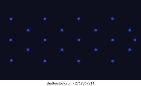 Fondo de partículas de puntos brillantes azules Abstractas en el espacio oscuro