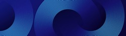 Resumen De Líneas Geométricas Brillantes Azules Sobre Fondo Azul Oscuro. Patrón Moderno De Líneas De Círculo Azul Brillante. Concepto De Tecnología Futurista. Demanda Para Portada, Afiche, Banner, Folleto, Cabecera, Sitio Web