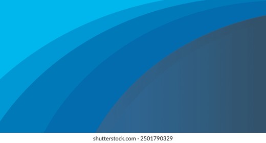 Abstract blue glowing geometric lines on dark blue background. Modern shiny blue circle lines pattern. Futuristic technology concept.