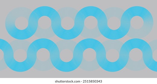 Líneas geométricas brillantes azules Abstractas sobre fondo azul oscuro. Moderno patrón de líneas de círculo azul brillante. Concepto de tecnología futurista. vector