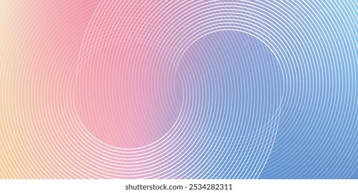 Líneas geométricas brillantes azules Abstractas sobre fondo azul oscuro. Moderno patrón de líneas de círculo azul brillante. Concepto de tecnología futurista. Traje para la cubierta, cartel, Anuncio, folleto, cabecera, Sitio web. eps 10