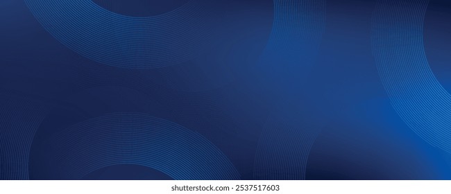 Líneas geométricas brillantes azules Abstractas Modelo azul brillante moderno de las líneas circulares. EPS 10