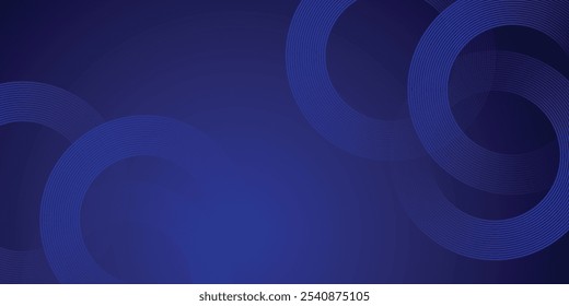 Líneas geométricas brillantes azules Abstractas Modelo azul brillante moderno de las líneas circulares. Traje para la cubierta, Anuncio, folleto. vektor