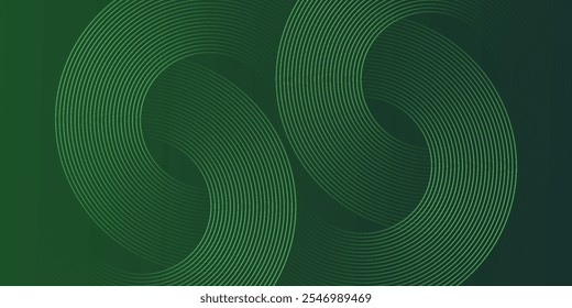 Linhas geométricas brilhantes em azul escuro no fundo. Padrão moderno de linhas de círculo azul brilhante. Conceito de tecnologia futurista. Terno para capa, cartaz, banner, brochura, cabeçalho, site. eps 10