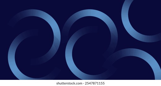 Líneas geométricas brillantes azules Abstractas Modelo azul brillante moderno de las líneas circulares. Traje para la cubierta, Anuncio, folleto