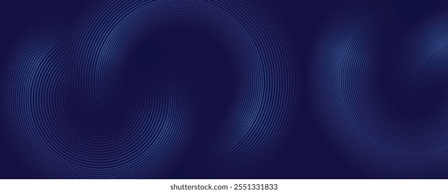 Abstract blue glowing geometric lines modern shiny blue circle lines pattern. Suit for cover, banner, brochure