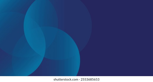 Abstract blue glowing geometric lines on dark blue background. vektor illustration