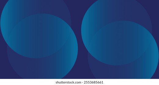 Abstract blue glowing geometric lines on dark blue background. vektor illustration