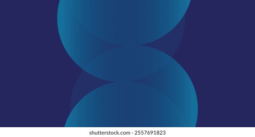 Abstract blue glowing geometric lines on dark blue background. vektor illustration	