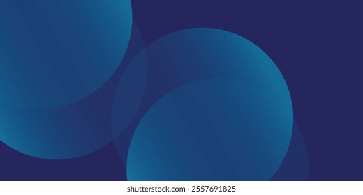 Abstract blue glowing geometric lines on dark blue background