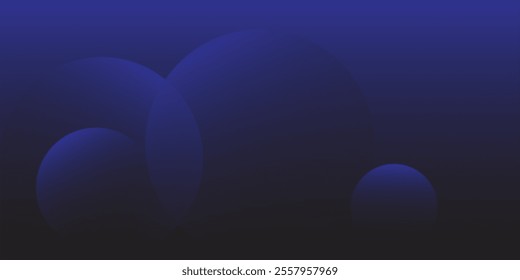 Abstract blue glowing geometric lines on dark blue background. Modern shiny blue circle lines pattern. Futuristic technology concept. Suit for cover, poster,