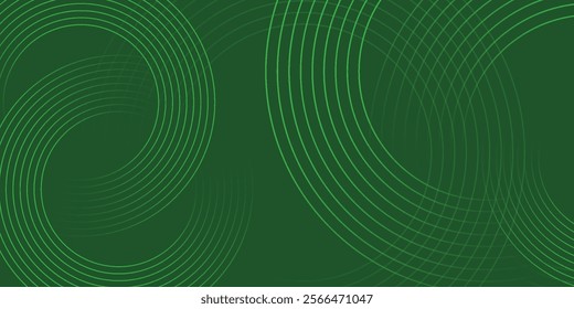 Abstract blue glowing geometric lines on dark blue background. Modern shiny blue circle lines pattern.
