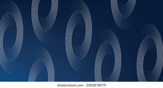 Abstract blue glowing geometric lines modern shiny blue circle lines pattern. Suit for cover, banner, brochure