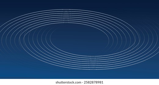 Abstract blue glowing geometric lines modern shiny blue circle lines pattern. Suit for cover, banner, brochure