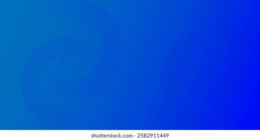 Abstract blue glowing geometric lines modern shiny blue circle lines pattern. Suit for cover, banner, brochure etc.